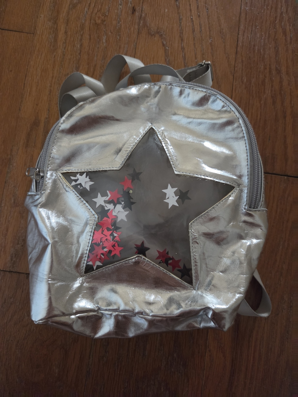 Target Silver Star Confetti Kids Mini Backpack